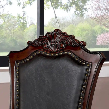 Baburam Traditional Cherry 7-piece Expandable Dining Set by Furniture of America