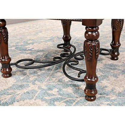 Baburam Traditional Cherry 7-piece Expandable Dining Set by Furniture of America