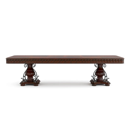 Baburam Traditional Cherry 7-piece Expandable Dining Set by Furniture of America