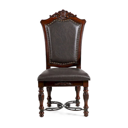 Baburam Traditional Cherry 7-piece Expandable Dining Set by Furniture of America