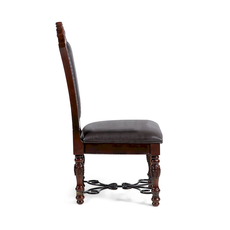 Baburam Traditional Cherry 7-piece Expandable Dining Set by Furniture of America