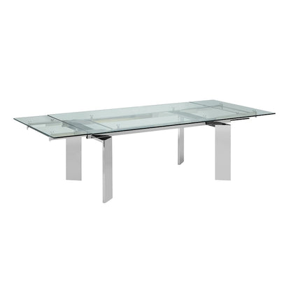 Casabianca Home Euphoria Collection Glass Dining Table