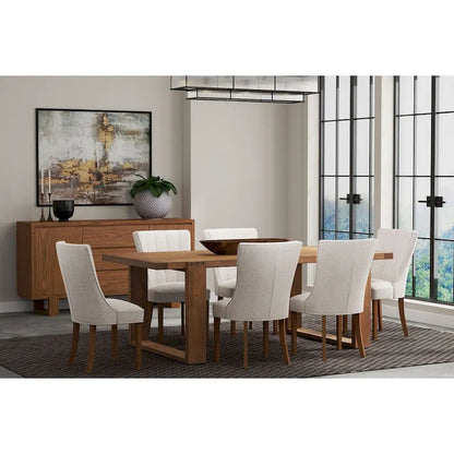Alpine Furniture Ayala Wood Dining Table in Antique Cappuccino