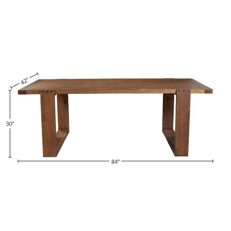 Alpine Furniture Ayala Wood Dining Table in Antique Cappuccino