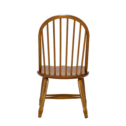 Treasures Rustic Oak 5-piece Bow Back 44x108 Rectangular Dinette Set