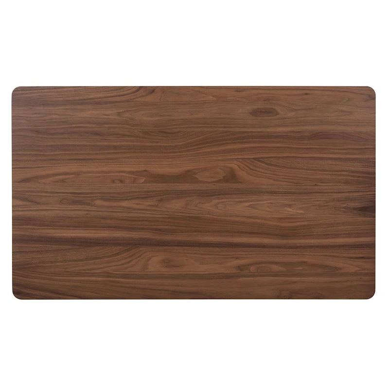 Space Savers Satin Walnut Rectangular Leg Table