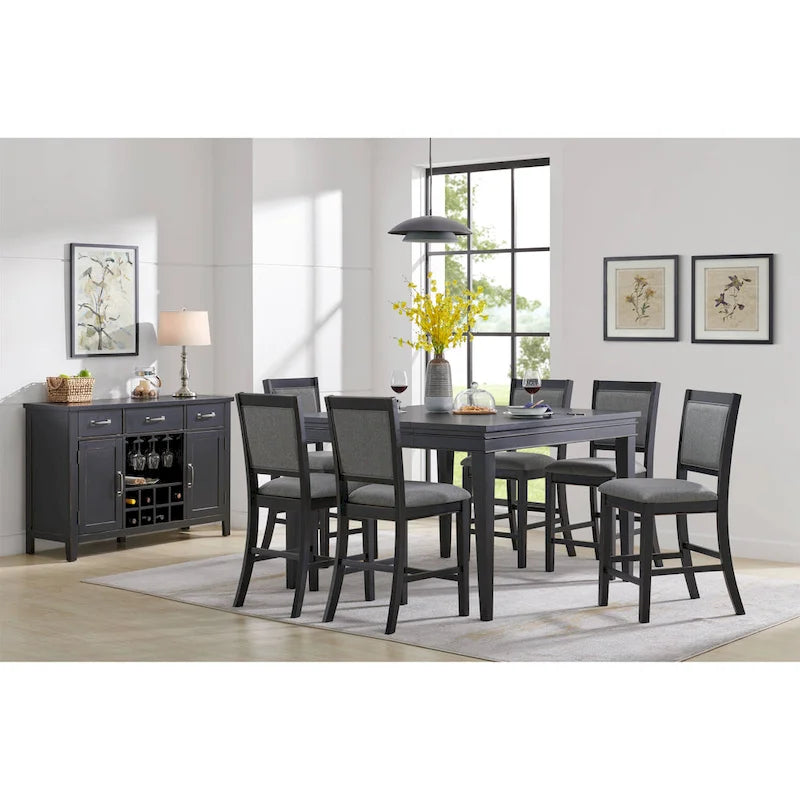 Del Mar Counter Height Table with Leaf by Martin Svensson Home