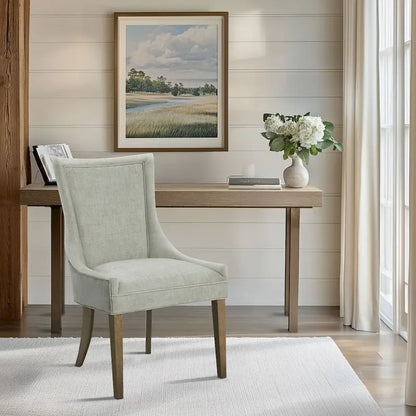 Madison Park Signature Ultra Upholstered Dining Side Chairs With Wood Legs (Set of 2)