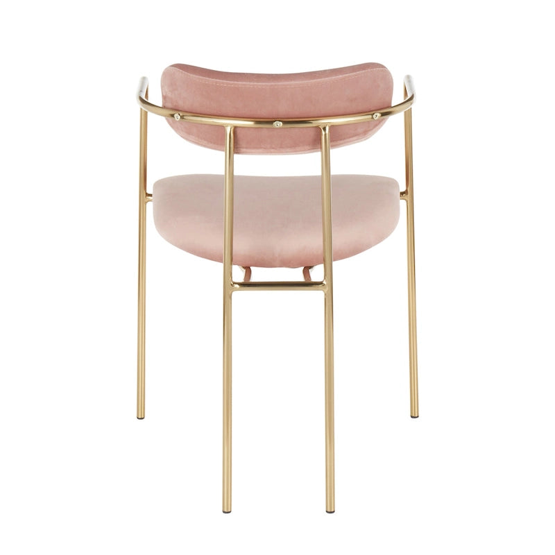 Silver Orchid Gregor Glam Velvet Chair (Set of 2)