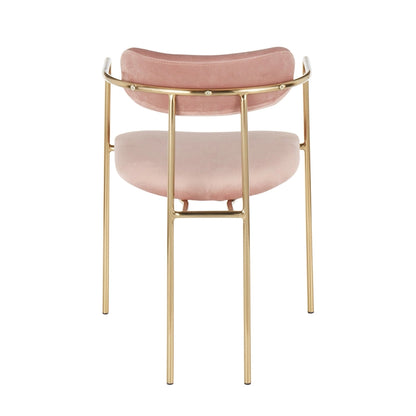 Silver Orchid Gregor Glam Velvet Chair (Set of 2)