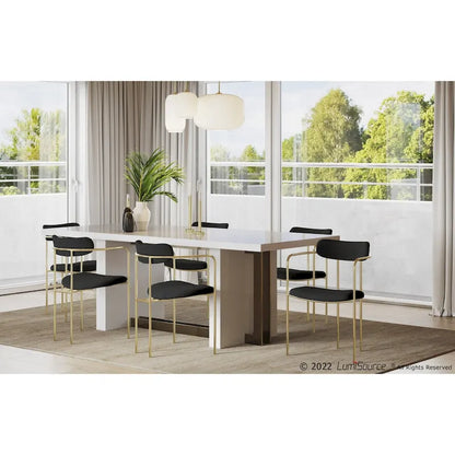 Silver Orchid Gregor Glam Velvet Chair (Set of 2)