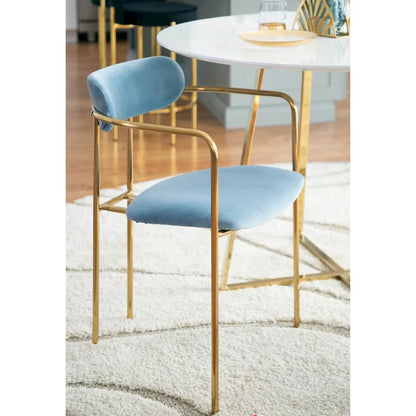 Silver Orchid Gregor Glam Velvet Chair (Set of 2)