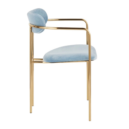 Silver Orchid Gregor Glam Velvet Chair (Set of 2)