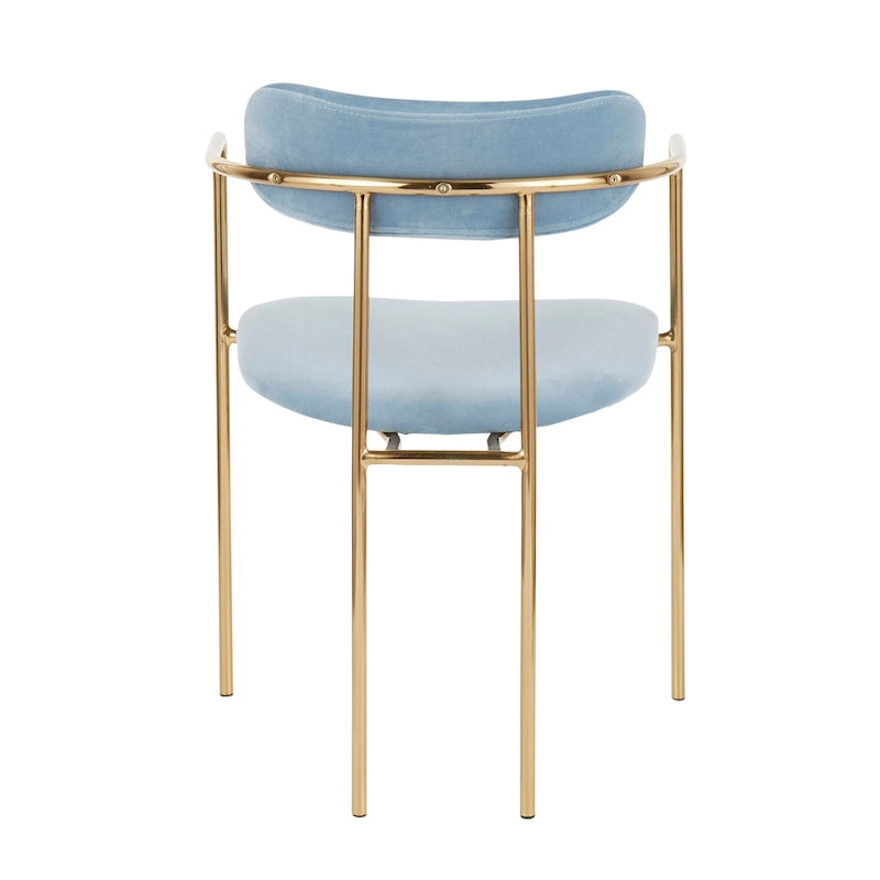 Silver Orchid Gregor Glam Velvet Chair (Set of 2)