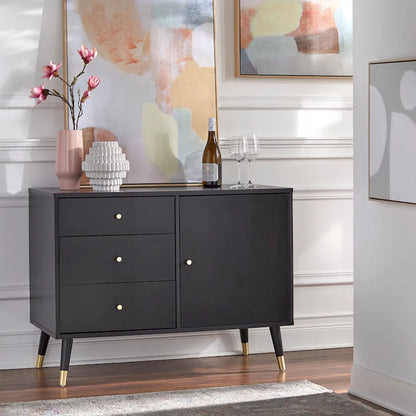 Carson Carrington Horsens 3-Drawer Mid-Century Modern Buffet/Sideboard