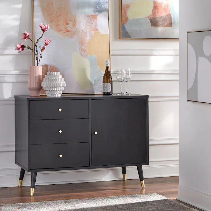 Carson Carrington Horsens 3-Drawer Mid-Century Modern Buffet/Sideboard