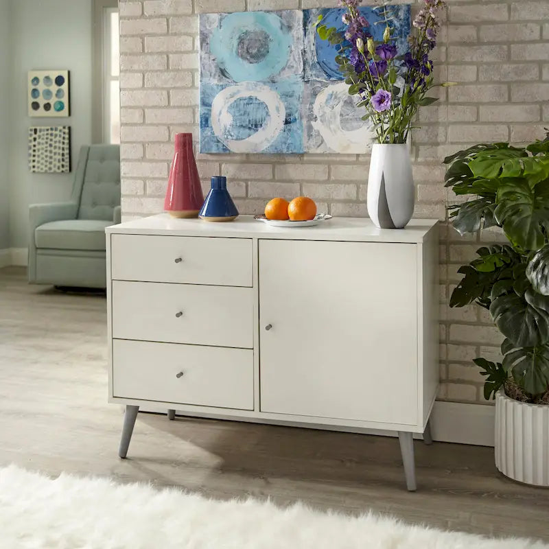 Carson Carrington Horsens 3-Drawer Mid-Century Modern Buffet/Sideboard