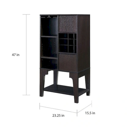 Furniture of America Cregg Contemporary 4-shelf Buffet with Wine Rack