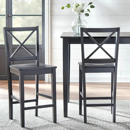Simple Living Cross Back Counter Height 5-piece Table and Chair Set