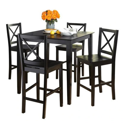 Simple Living Cross Back Counter Height 5-piece Table and Chair Set