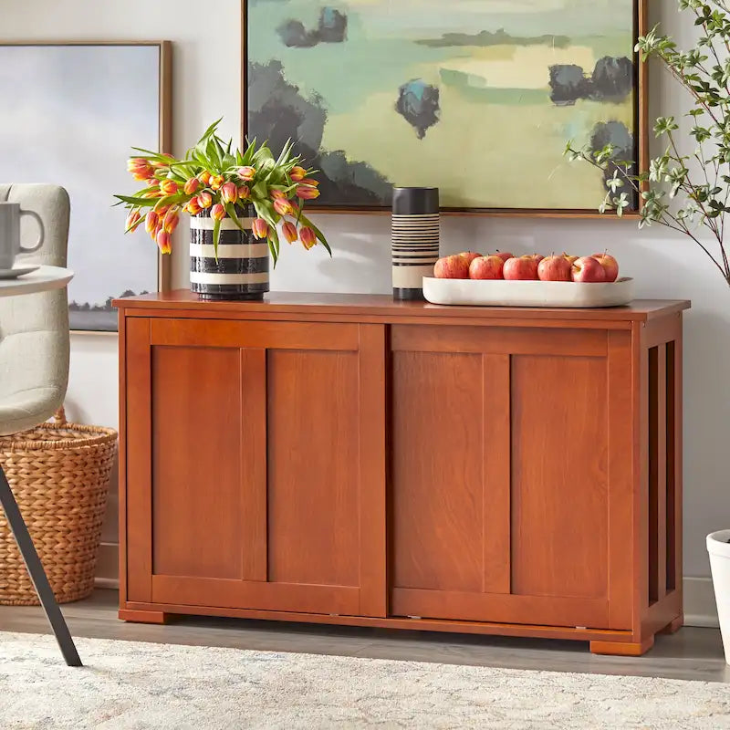 Porch & Den Jefferson Sliding Door Stackable Buffet/Sideboard