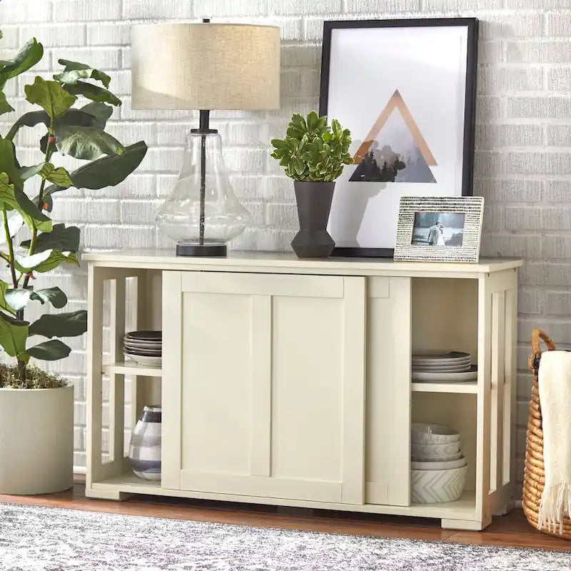 Porch & Den Jefferson Sliding Door Stackable Buffet/Sideboard