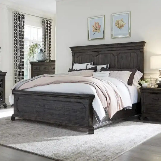 Bellamy Traditional Peppercorn Panel Bed