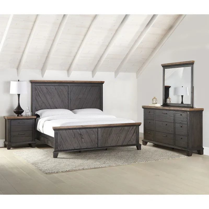 Steve Silver Overlook Rustic 4-piece Bedroom Set