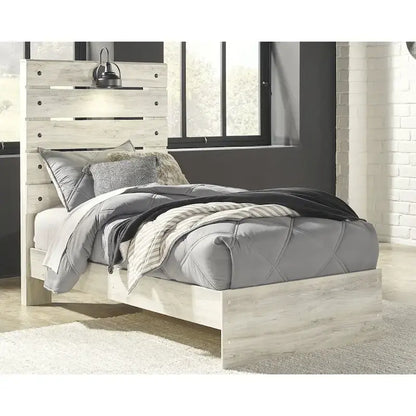 Cambeck Whitewash Panel Bed