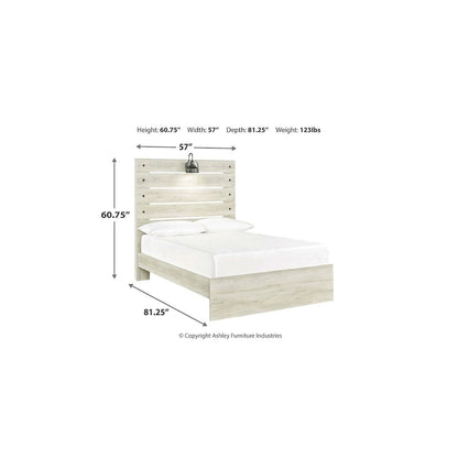 Cambeck Whitewash Panel Bed