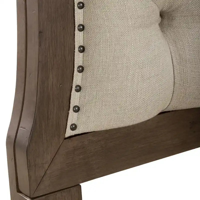 Americana Farmhouse Dusty Taupe King Shelter Bed