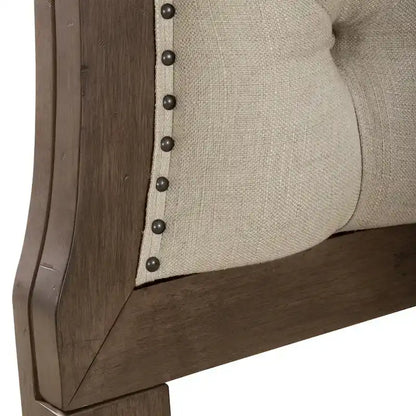Americana Farmhouse Dusty Taupe King Shelter Bed