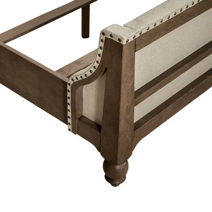 Americana Farmhouse Dusty Taupe King Shelter Bed