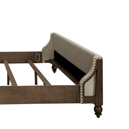 Americana Farmhouse Dusty Taupe King Shelter Bed
