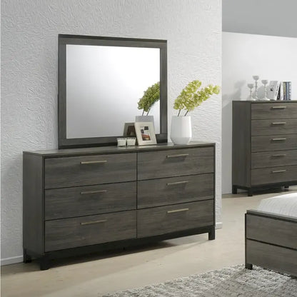 Carbon Loft Lippmann Antique Grey Finish Wood Queen-size Bedroom Set