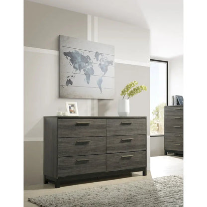 Carbon Loft Lippmann Antique Grey Finish Wood Queen-size Bedroom Set