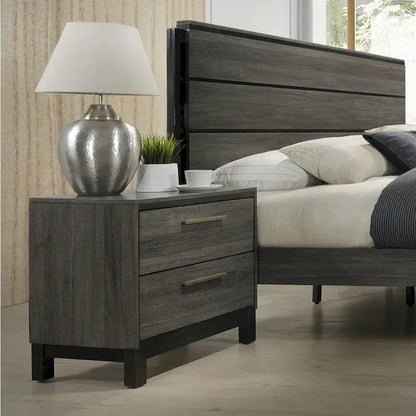 Carbon Loft Lippmann Antique Grey Finish Wood Queen-size Bedroom Set