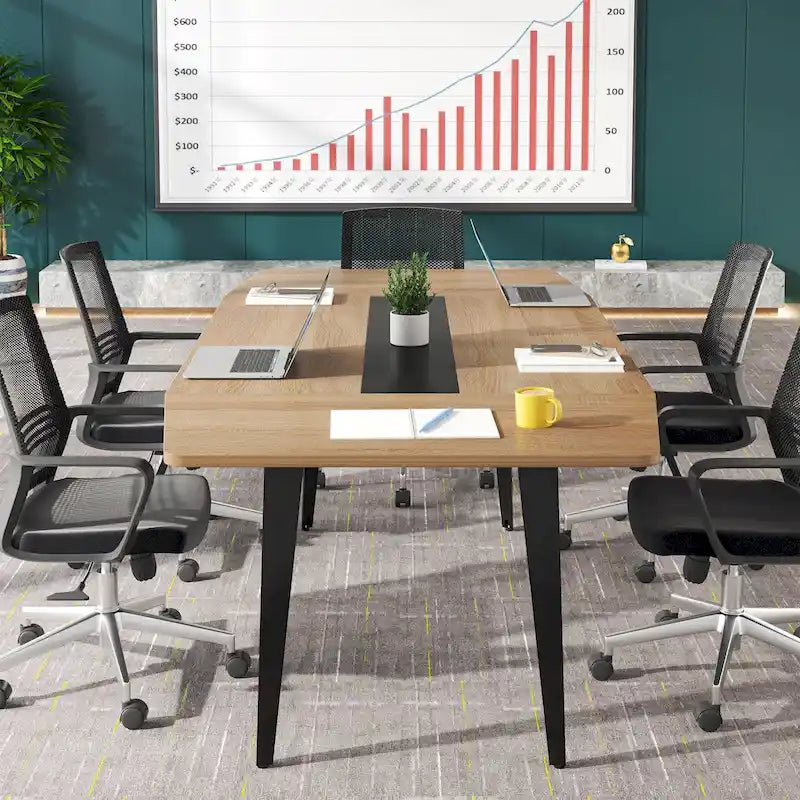 6FT Conference Table, Boat Shaped Meeting Table