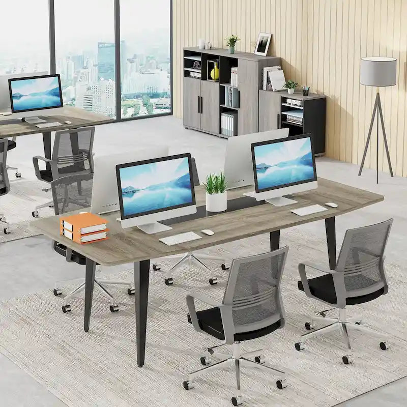 6FT Conference Table, Boat Shaped Meeting Table