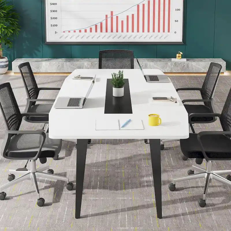 6FT Conference Table, Boat Shaped Meeting Table