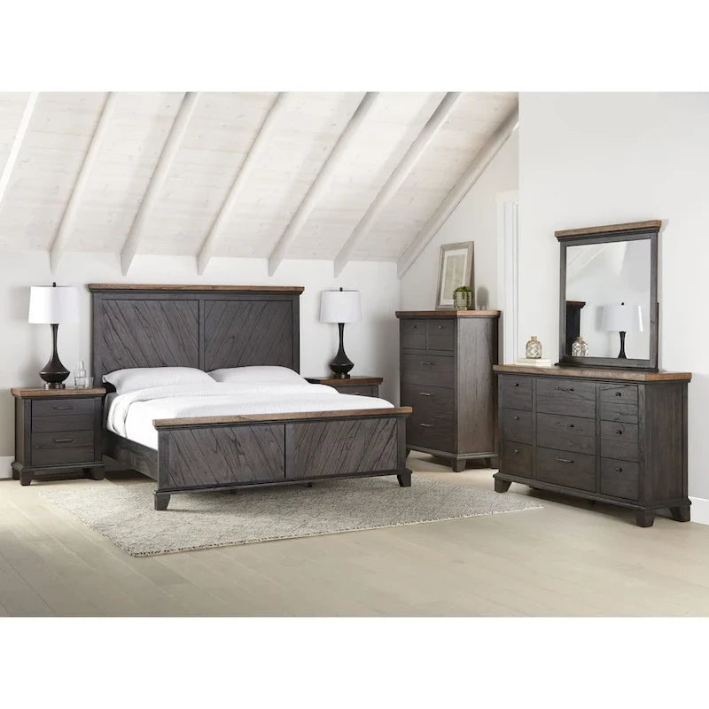 Steve Silver Overlook Rustic Panel Bed