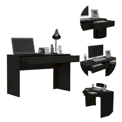 FM Furniture Tampa 2-Drawer Computer Desk with 2 Handleless Drawers