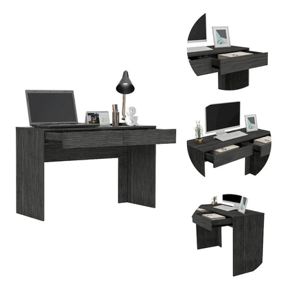 FM Furniture Tampa 2-Drawer Computer Desk with 2 Handleless Drawers