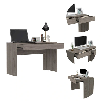 FM Furniture Tampa 2-Drawer Computer Desk with 2 Handleless Drawers