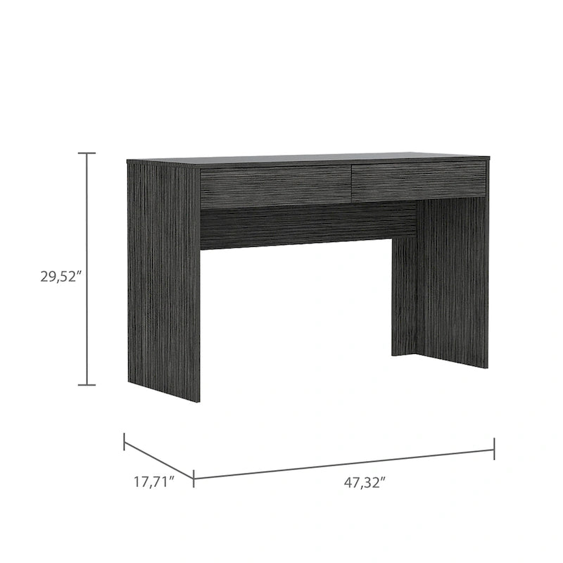 FM Furniture Tampa 2-Drawer Computer Desk with 2 Handleless Drawers