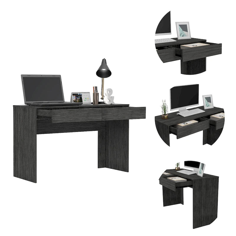 FM Furniture Tampa 2-Drawer Computer Desk with 2 Handleless Drawers