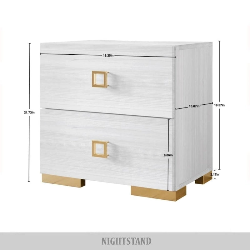 CraftPorch 3 Piece Bedroom Nightstands Set Luxurious Velvet Tufted Platform Bed