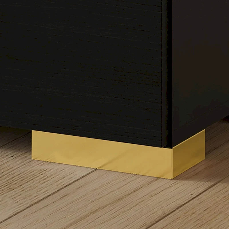 CraftPorch 3 Piece Bedroom Nightstands Set Luxurious Velvet Tufted Platform Bed