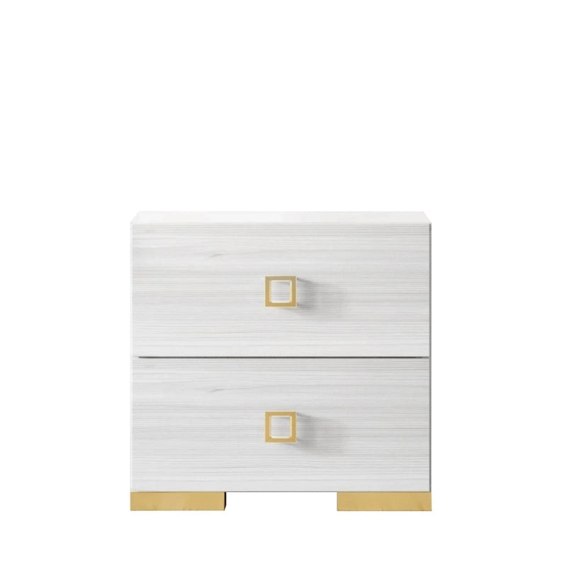 CraftPorch 3 Piece Bedroom Nightstands Set Luxurious Velvet Tufted Platform Bed