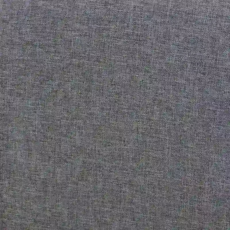 Powers Mid-Century Modern Grey Fabric and Ash Walnut Finished Wood Platform Bed